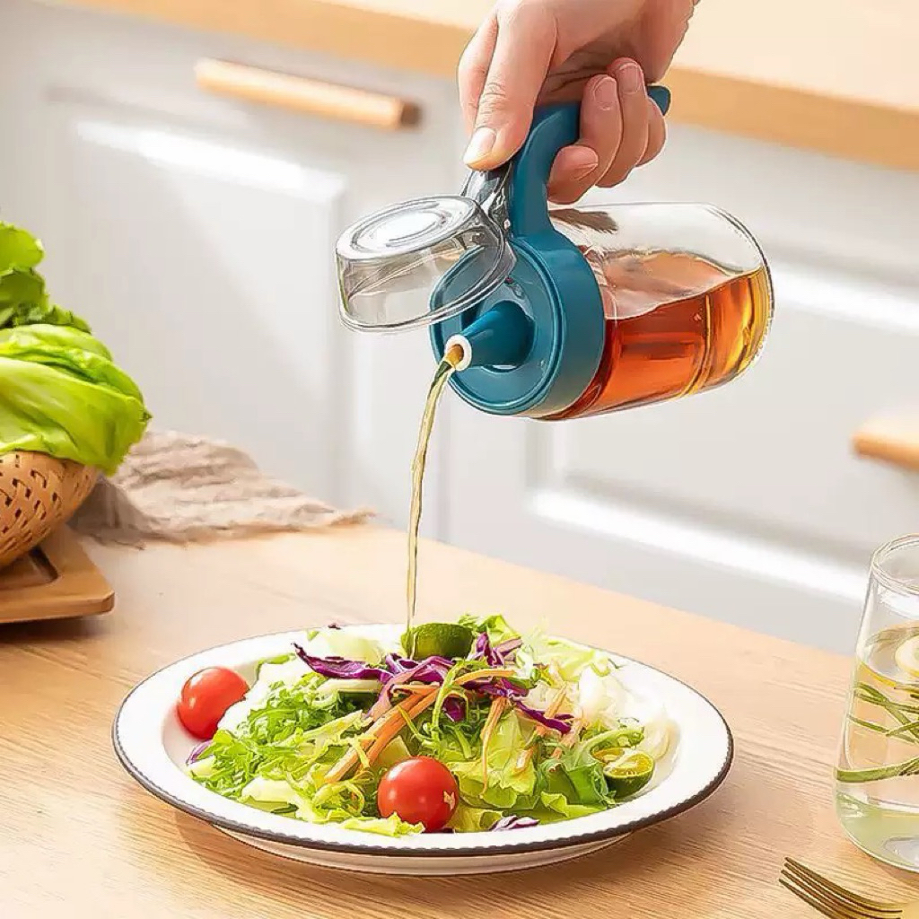 油壺調味瓶 300ml 不掛油 大瓶口 調味瓶 油瓶 醬醋瓶 玻璃油壺