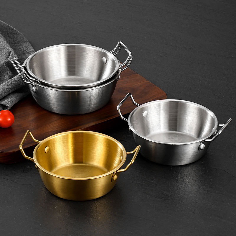  304不鏽鋼雙耳米酒碗 