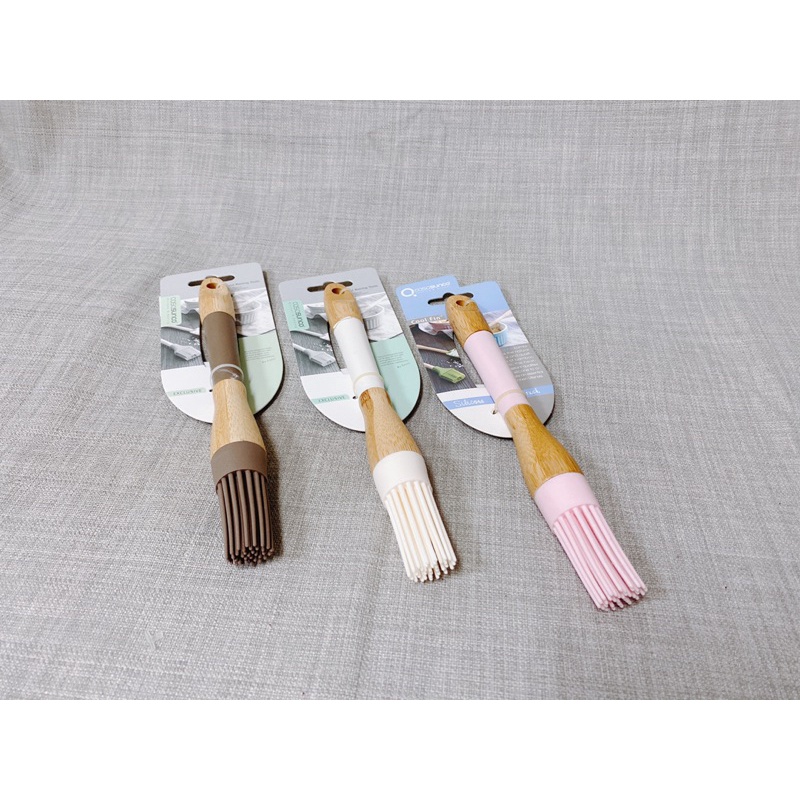 竹柄矽膠 矽膠 天然竹 刮刀 刷子 烤肉刷 沾醬刷 耐熱刮刀 烘培 露營 烤肉 矽膠刷 矽膠刮刀