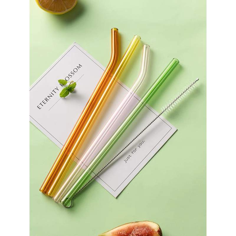 玻璃吸管3直2彎1刷 