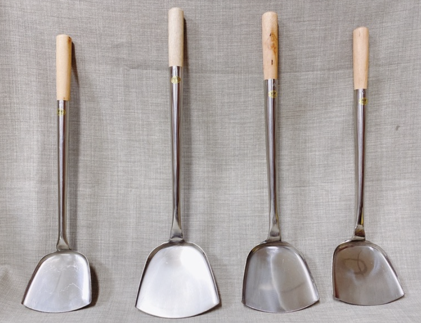 木柄不銹鋼煎鏟