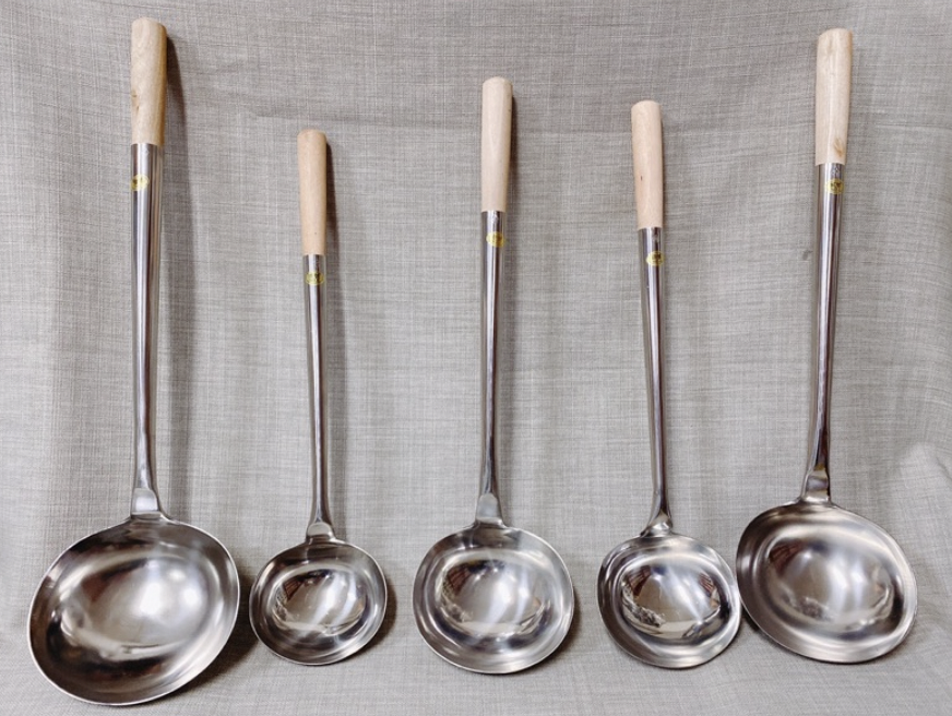 木柄料理杓（可加釘穩固）